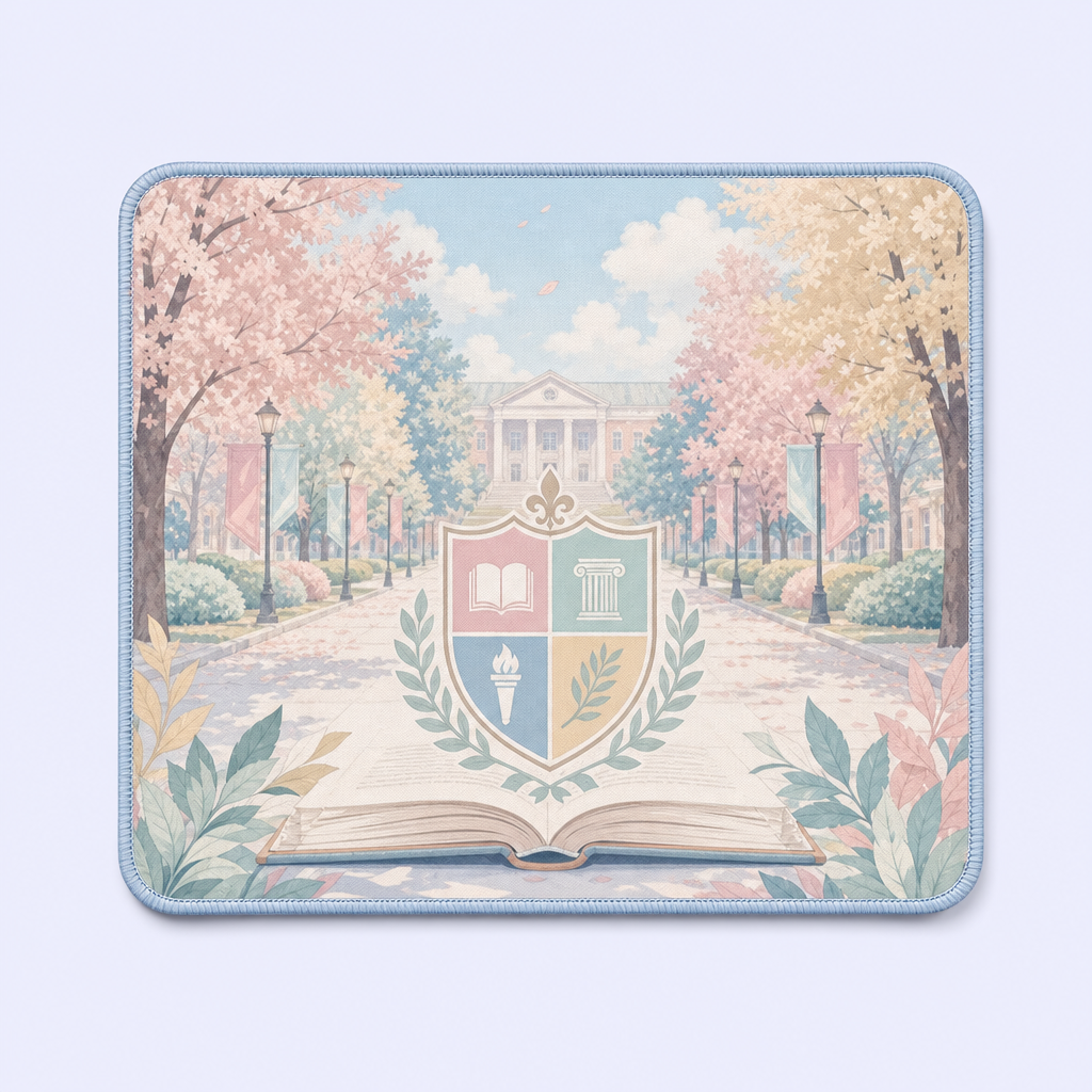 Custom Campus Mouse Pad Aesthetic School Desk Mat Non-Slip Rubber Base STANDARD GIFTS
