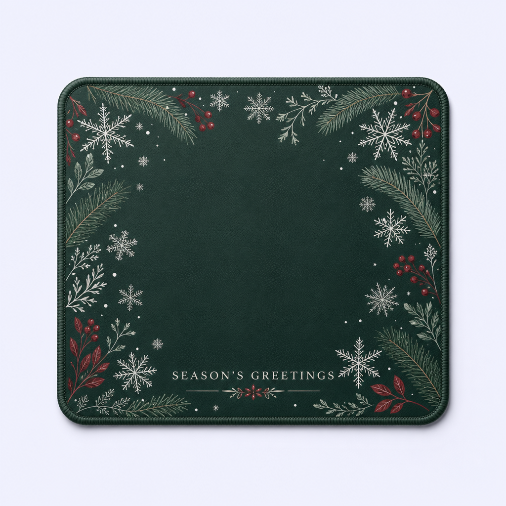 STANDARD GIFTS Custom Holiday Theme Mouse Pad - Aesthetic Non-Slip Rubber Base Desk Mat for Festive Gifts & Room Decor