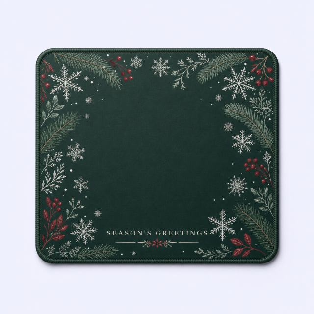 STANDARD GIFTS Custom Holiday Theme Mouse Pad - Aesthetic Non-Slip Rubber Base Desk Mat for Festive Gifts & Room Decor