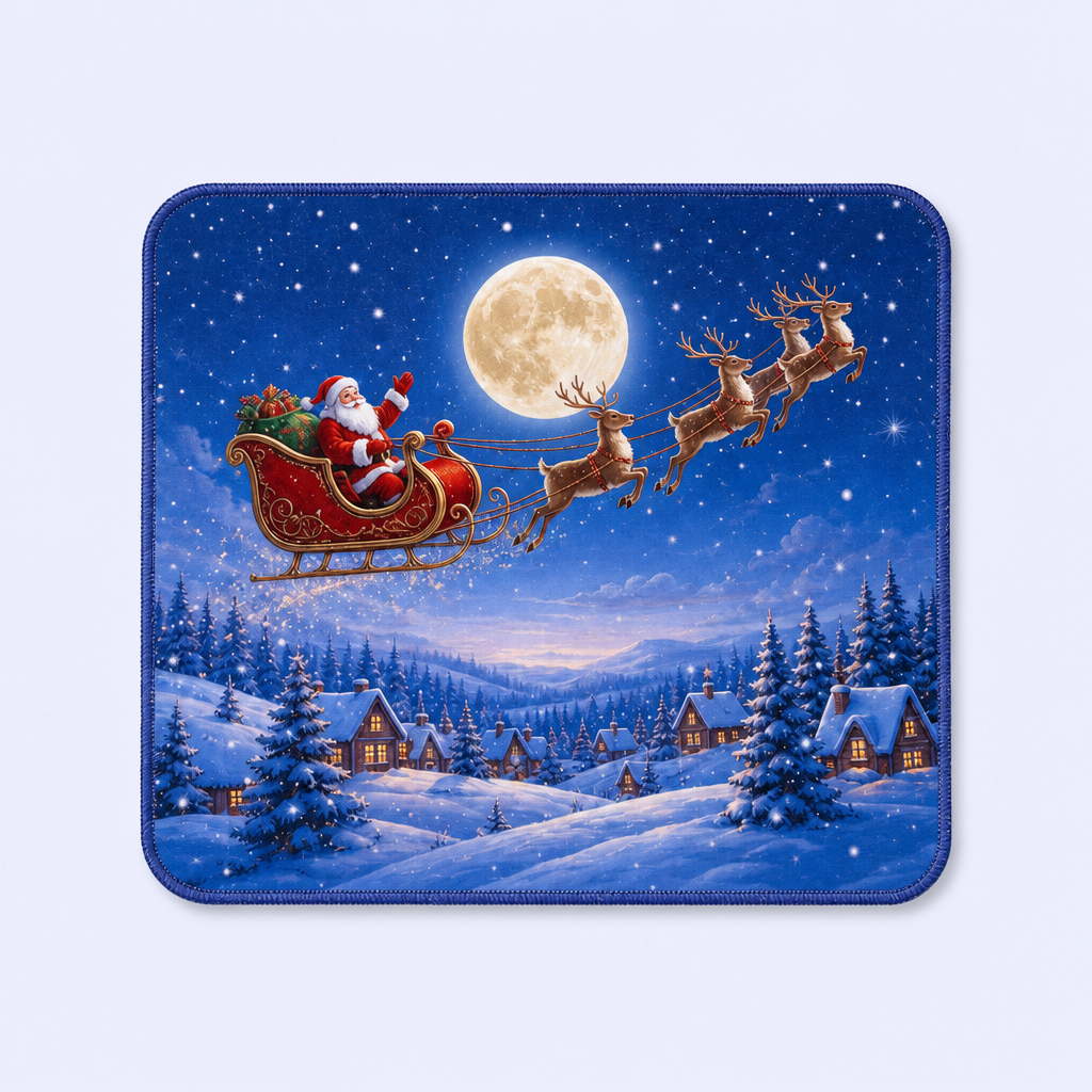 STANDARD GIFTS Custom Holiday Theme Mouse Pad - Aesthetic Non-Slip Rubber Base Desk Mat for Festive Gifts & Room Decor