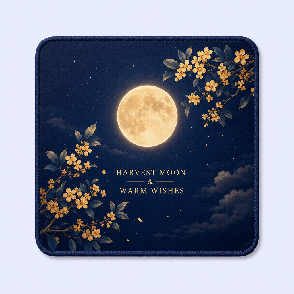 STANDARD GIFTS Custom Holiday Theme Mouse Pad - Aesthetic Non-Slip Rubber Base Desk Mat for Festive Gifts & Room Decor