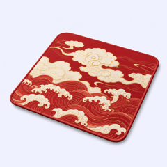 STANDARD GIFTS Custom Oriental Aesthetic Desk Mat - Ultra-Smooth Micro-Weave Mouse Pad with Anti-Fray Stitched Edges