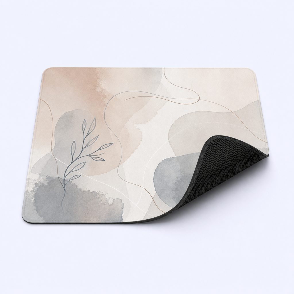 Custom Minimalist Lifestyle Art Desk Mat - Aesthetic Mouse Pad - STANDARD GIFTS