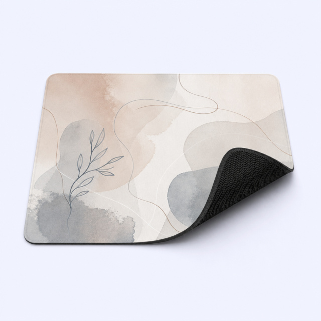Custom Minimalist Lifestyle Art Desk Mat - Aesthetic Mouse Pad - STANDARD GIFTS