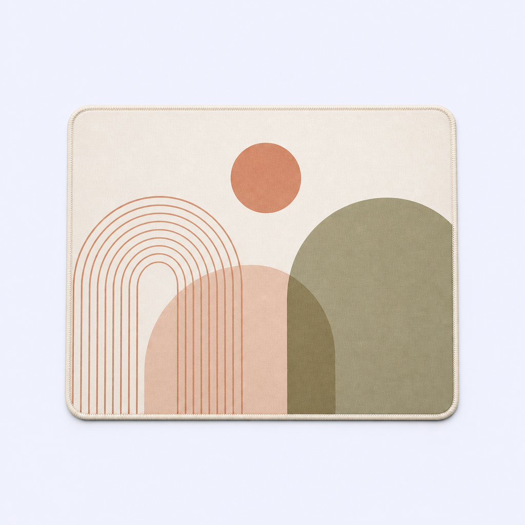 Custom Minimalist Lifestyle Art Desk Mat - Aesthetic Mouse Pad - STANDARD GIFTS
