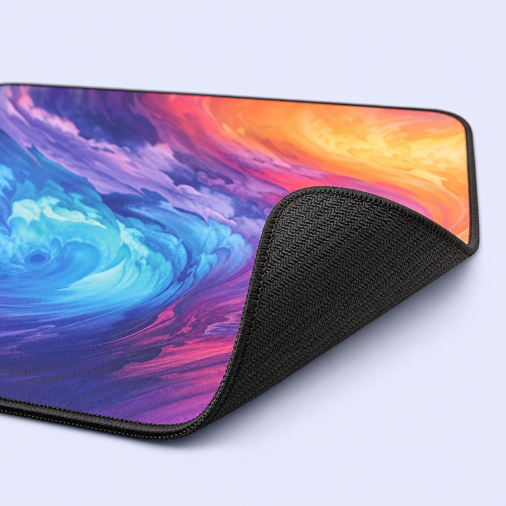 Custom Vibrant Themed Mouse Pad - Anti-Slip Natural Rubber Extended Aesthetic Desk Mat - STANDARD GIFTS