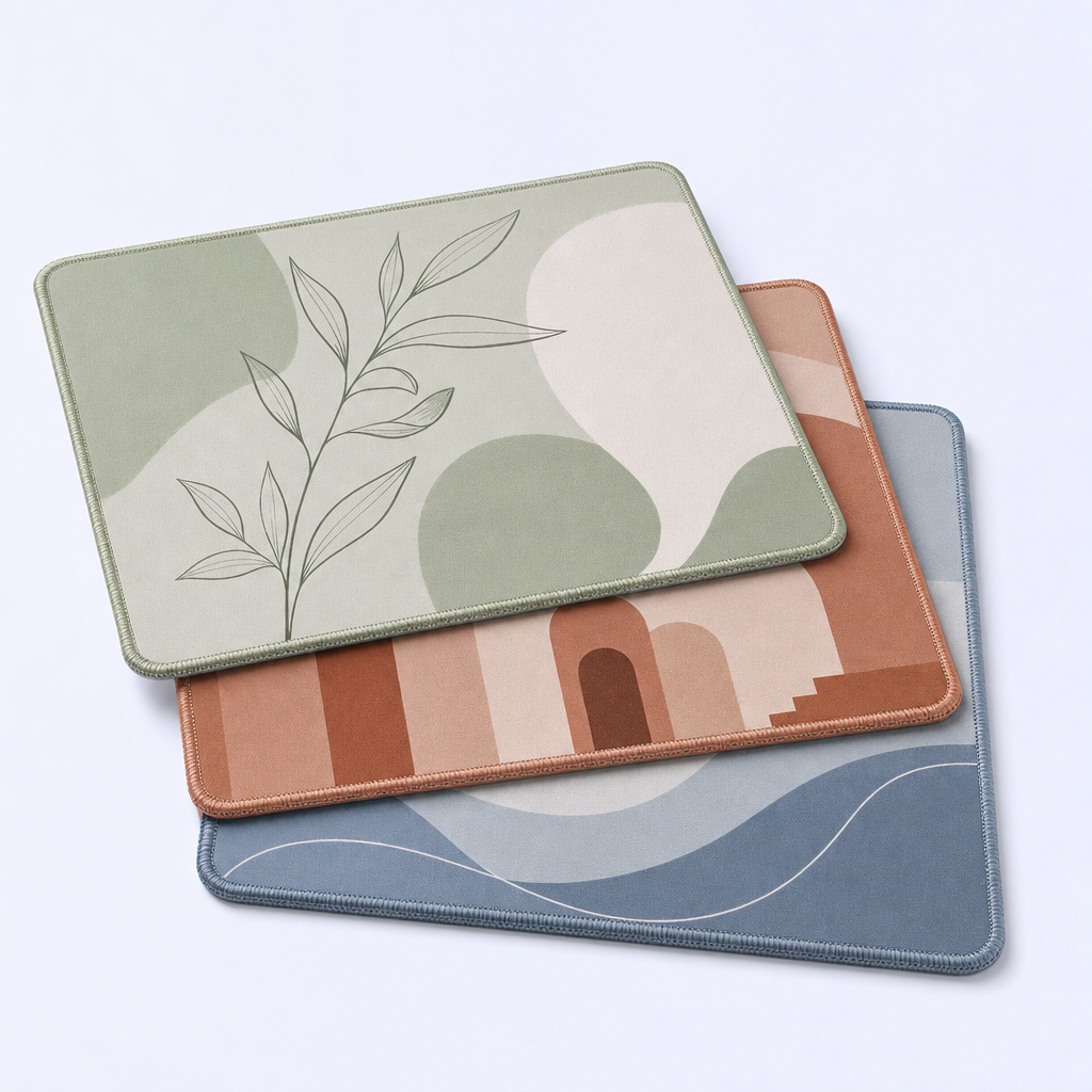 Custom Minimalist Lifestyle Art Desk Mat - Aesthetic Mouse Pad - STANDARD GIFTS