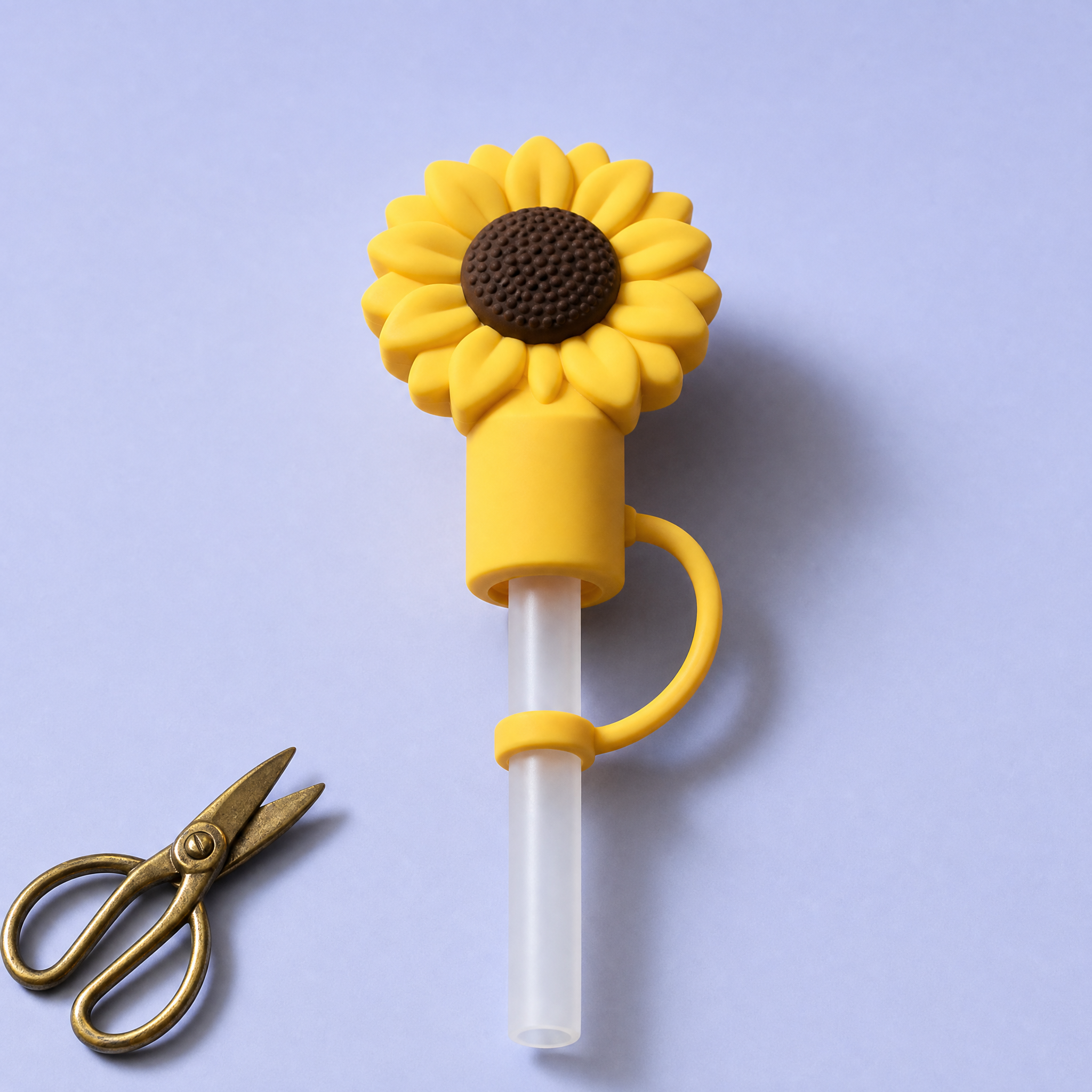 Custom Floral & Succulent Silicone Straw Covers for Stanley Cup 30 & 40 oz · 3D Flower Straw Toppers Wholesale