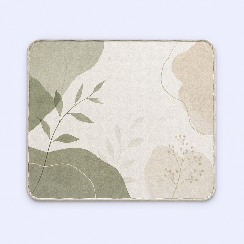 Custom Minimalist Lifestyle Art Desk Mat - Aesthetic Mouse Pad - STANDARD GIFTS