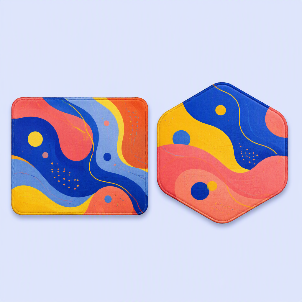 Custom Vibrant Themed Mouse Pad - Anti-Slip Natural Rubber Extended Aesthetic Desk Mat - STANDARD GIFTS