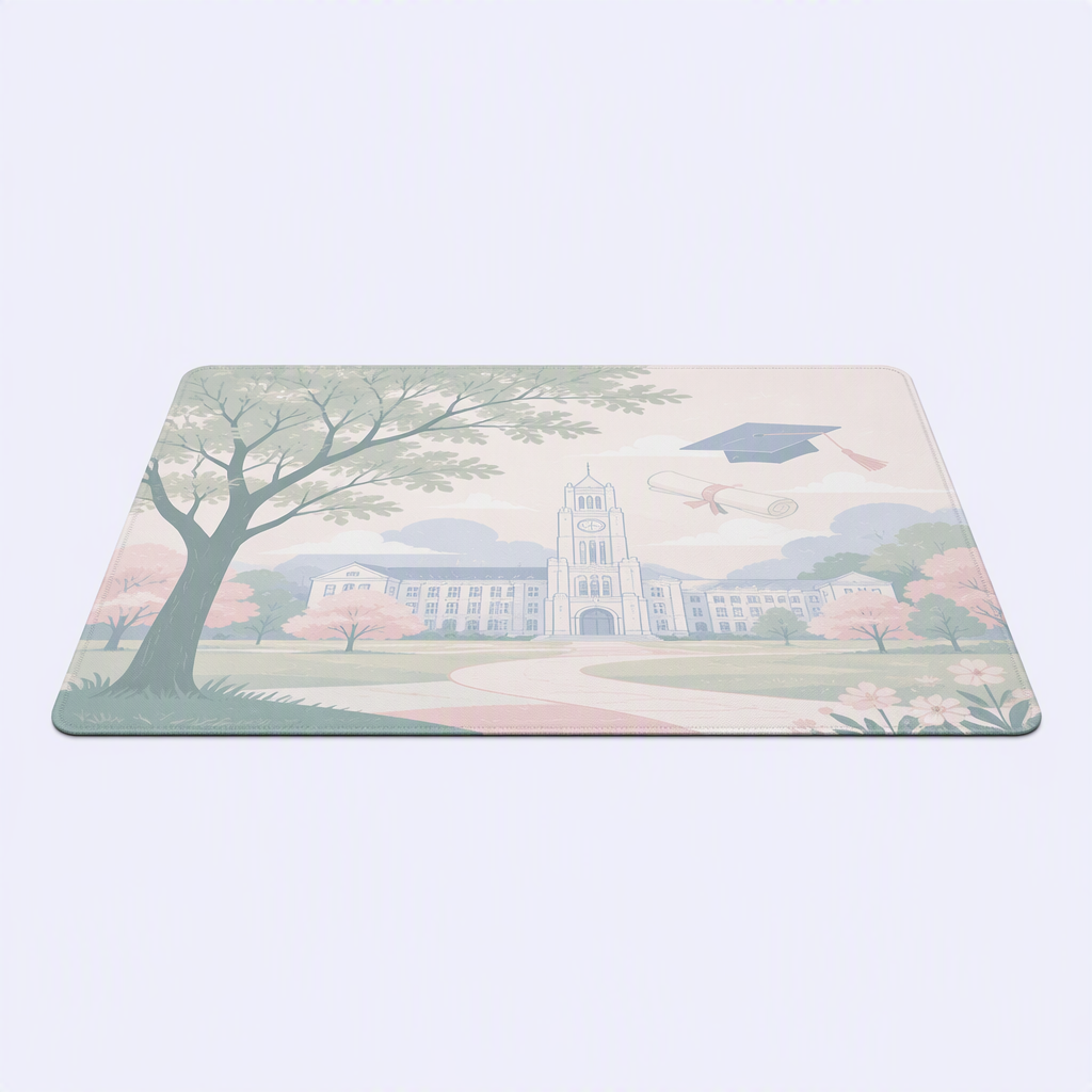 Custom Campus Mouse Pad Aesthetic School Desk Mat Non-Slip Rubber Base STANDARD GIFTS