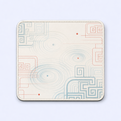 STANDARD GIFTS Custom Oriental Aesthetic Desk Mat - Ultra-Smooth Micro-Weave Mouse Pad with Anti-Fray Stitched Edges