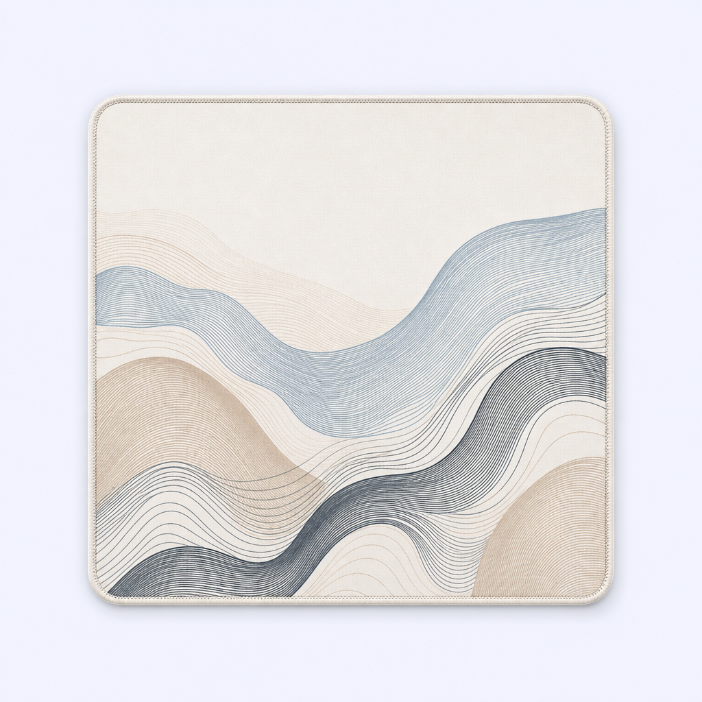 Custom Minimalist Lifestyle Art Desk Mat - Aesthetic Mouse Pad - STANDARD GIFTS