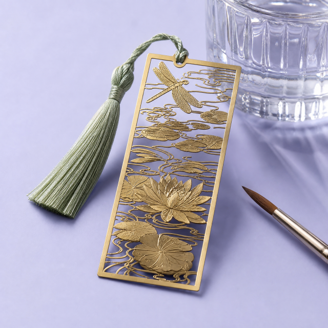 Custom Metal & Botanical Resin Bookmarks · Enamel, Hollow Filigree & Pressed Flower Page Markers Wholesale