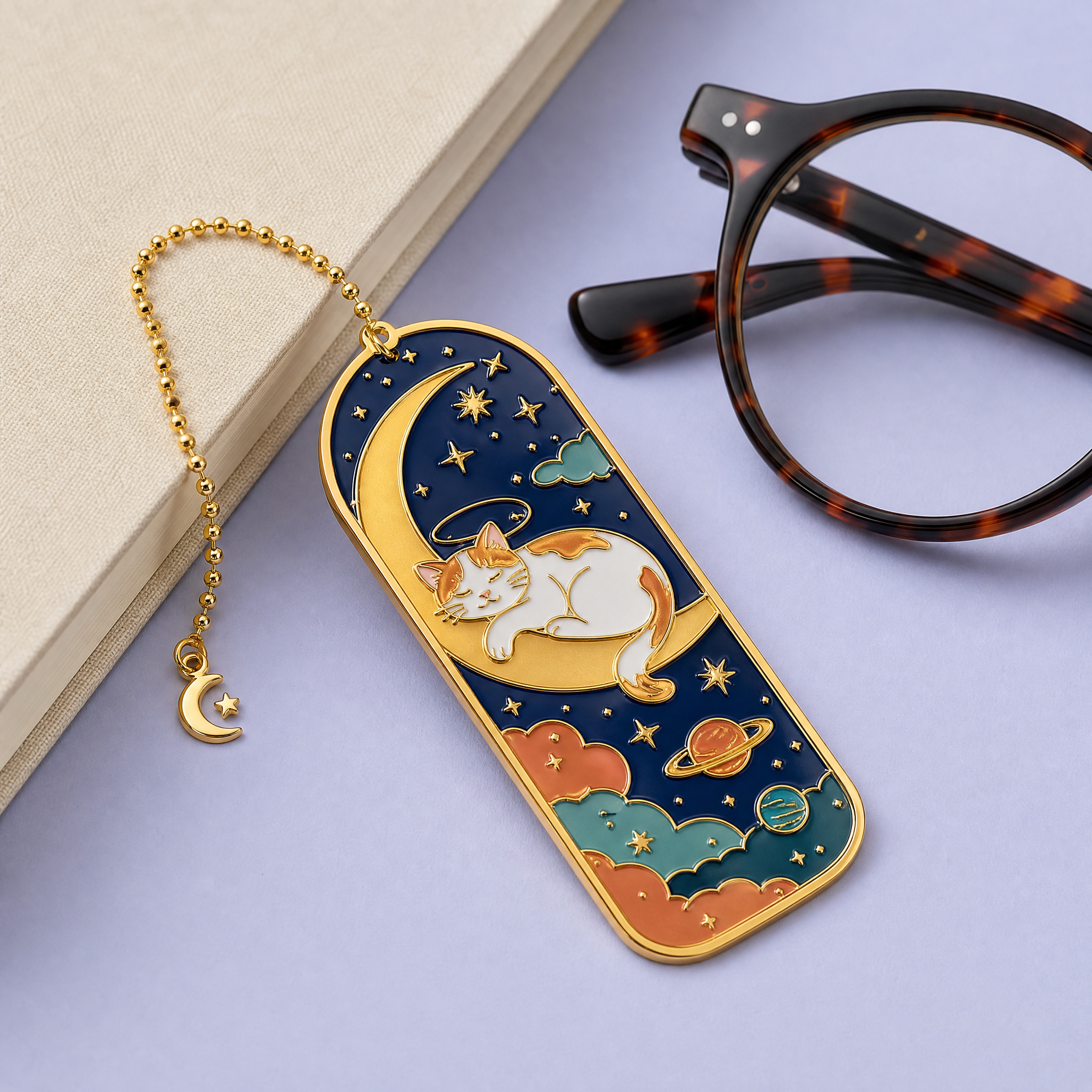 Custom Metal Bookmarks · 3D Steampunk, Brass Filigree & Enamel Page Markers Wholesale
