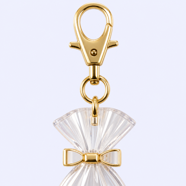 STANDARD GIFTS Custom Candy Wrapper Keychain Cute Clear Acrylic Pouch Shaker Charm for Bag Hanging Wedding Party Favors Low MOQ