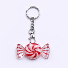 Custom 3D Simulated Candy Shape Acrylic Keychain - Glossy Confectionery Charm with Swivel Clasp by STANDARD GIFTS