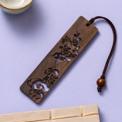 Custom Leather, Wood & Brass Bookmarks · Black Walnut Carved, Embossed Leather & Magnetic Page Clips Wholesale