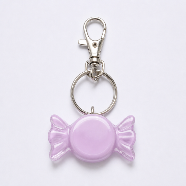 Custom 3D Simulated Candy Shape Acrylic Keychain - Glossy Confectionery Charm with Swivel Clasp by STANDARD GIFTS