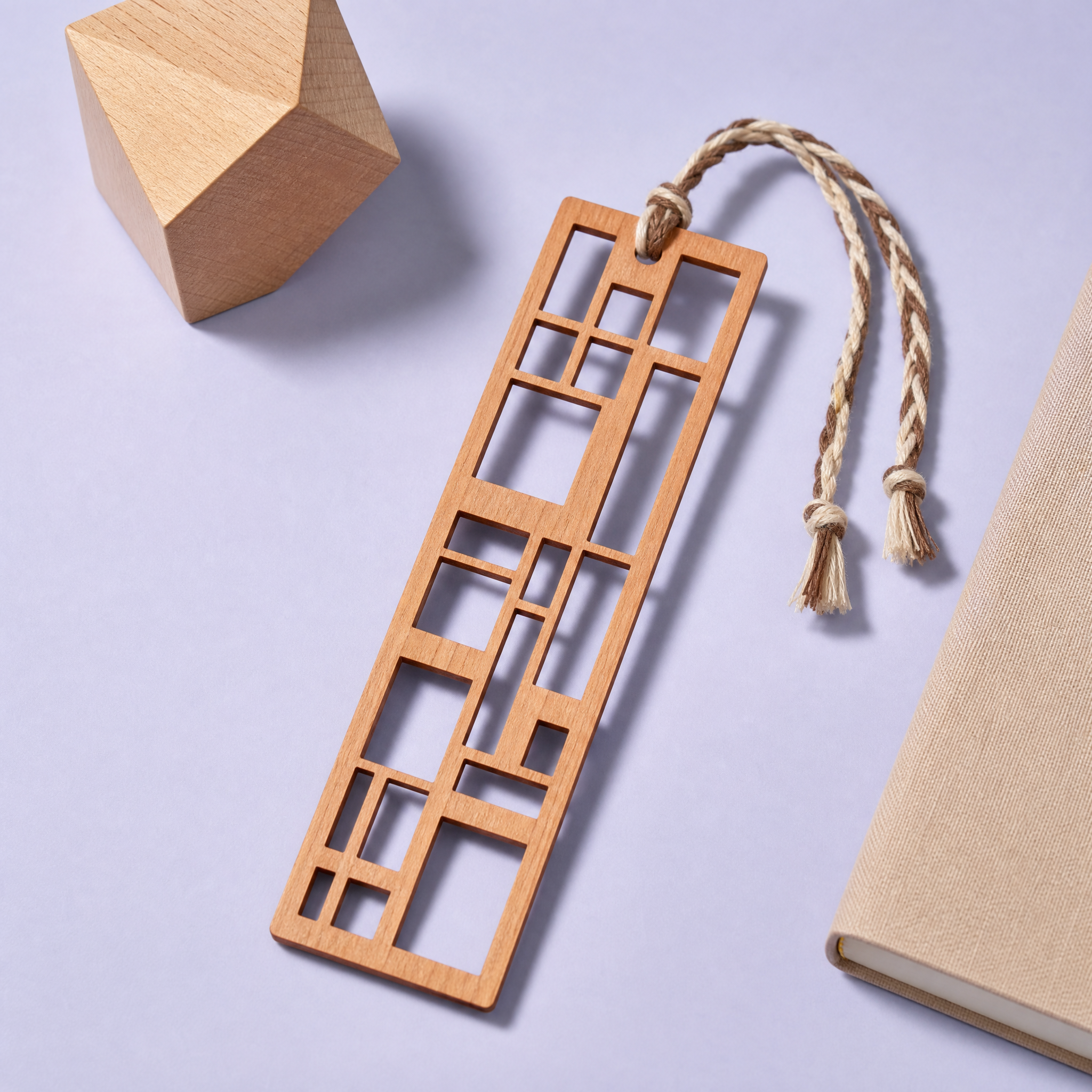 Custom Natural Wood, Bamboo & Magnetic Bookmarks · Carved Ebony, Bamboo Filigree & Moon Phase Page Markers Wholesale