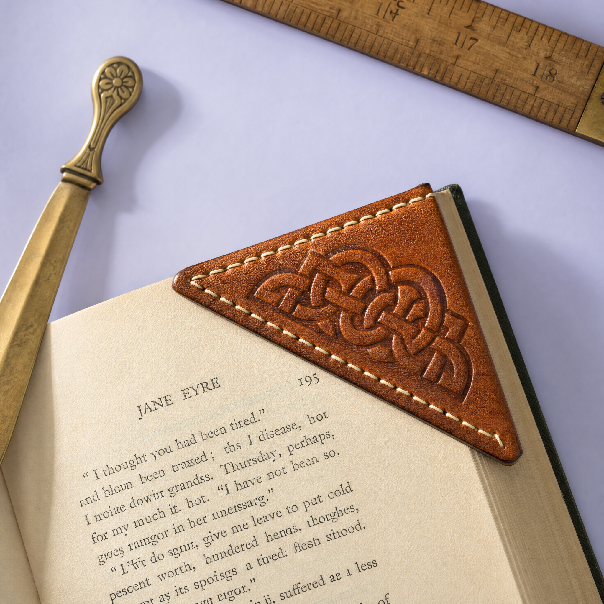 Custom Magnetic Foldover Bookmarks & Leather Corner Page Protectors · Gold Foil & Debossed Markers Wholesale
