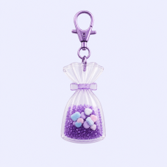 STANDARD GIFTS Custom Candy Wrapper Keychain Cute Clear Acrylic Pouch Shaker Charm for Bag Hanging Wedding Party Favors Low MOQ