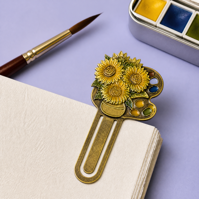 Custom Enamel Paperclip Bookmarks · Cute Animals, Botanical, Food & Van Gogh Art Metal Page Clips Wholesale