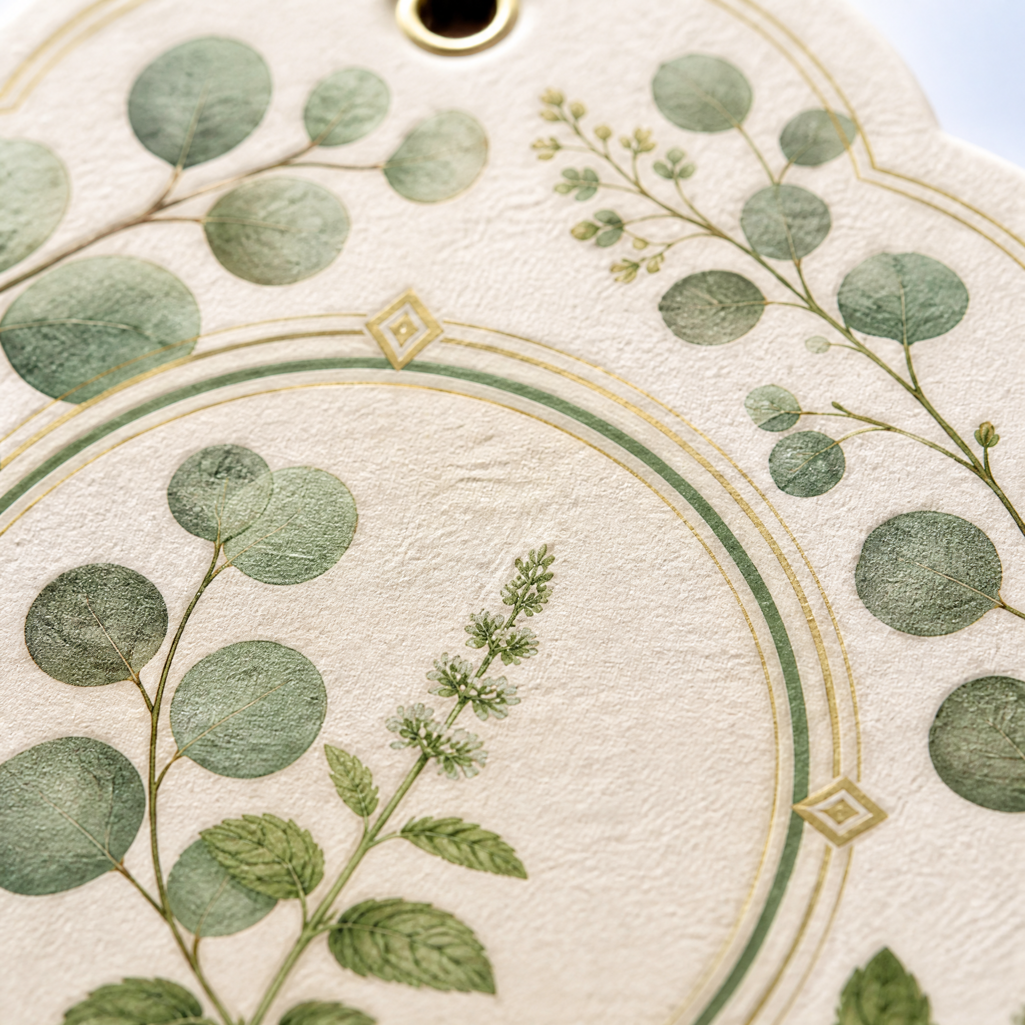 Custom Botanical Herbal Car Air Freshener Wholesale · Arched Cotton Paper Scent Diffuser Hang Tag Manufacturer