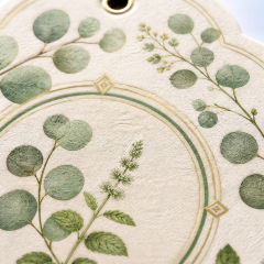 Custom Botanical Herbal Car Air Freshener Wholesale · Arched Cotton Paper Scent Diffuser Hang Tag Manufacturer
