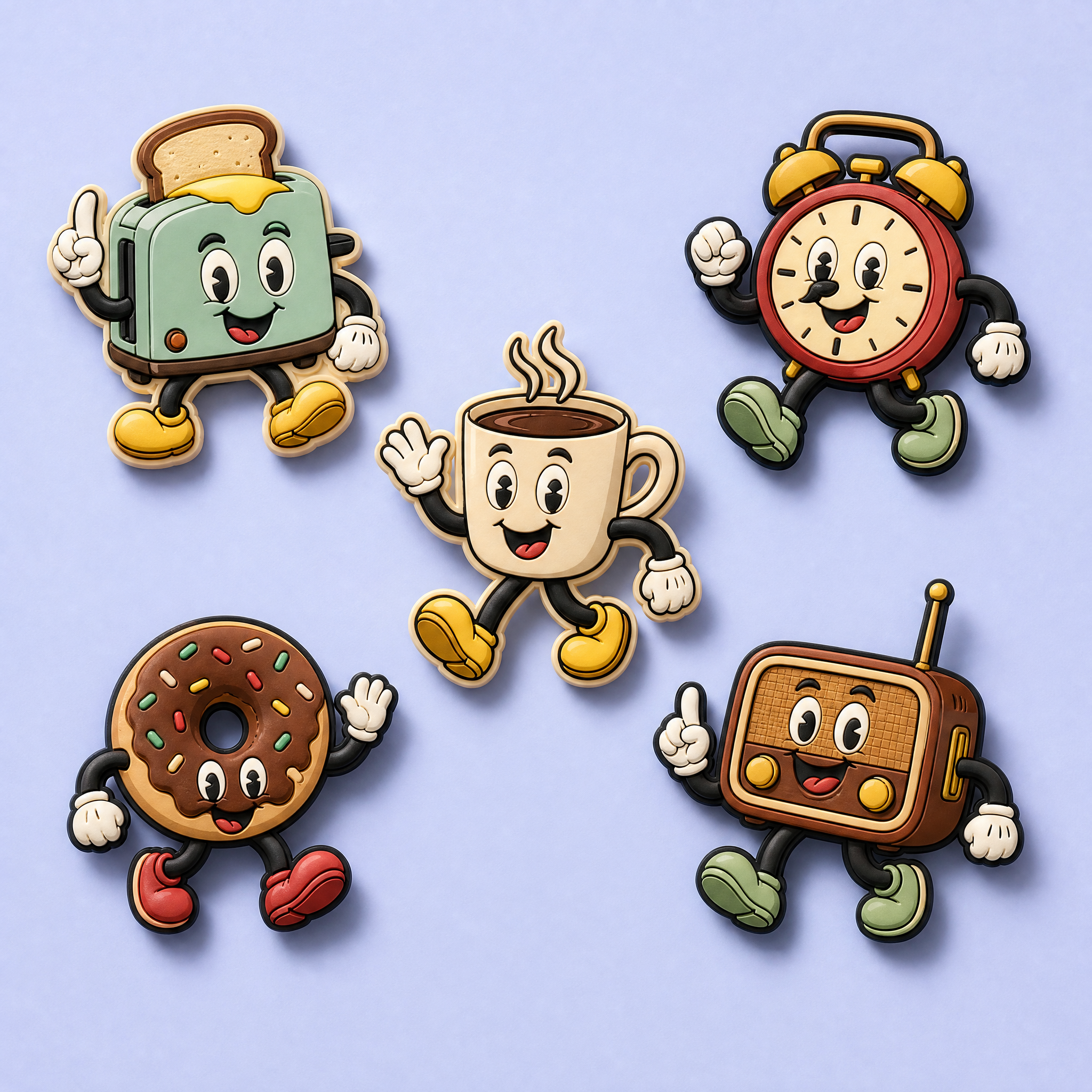 Custom 3D Soft PVC Fridge Magnets · Cartoon Mascot, Coffee Shop & Illustration Rubber Refrigerator Magnets Wholesale