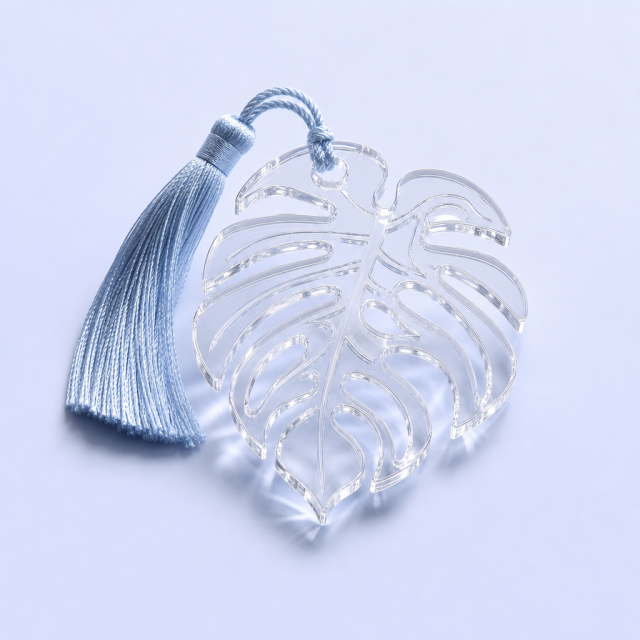 Aesthetic Laser-Carved Hollow Acrylic Bookmarks for Book Lovers & Indie Shops