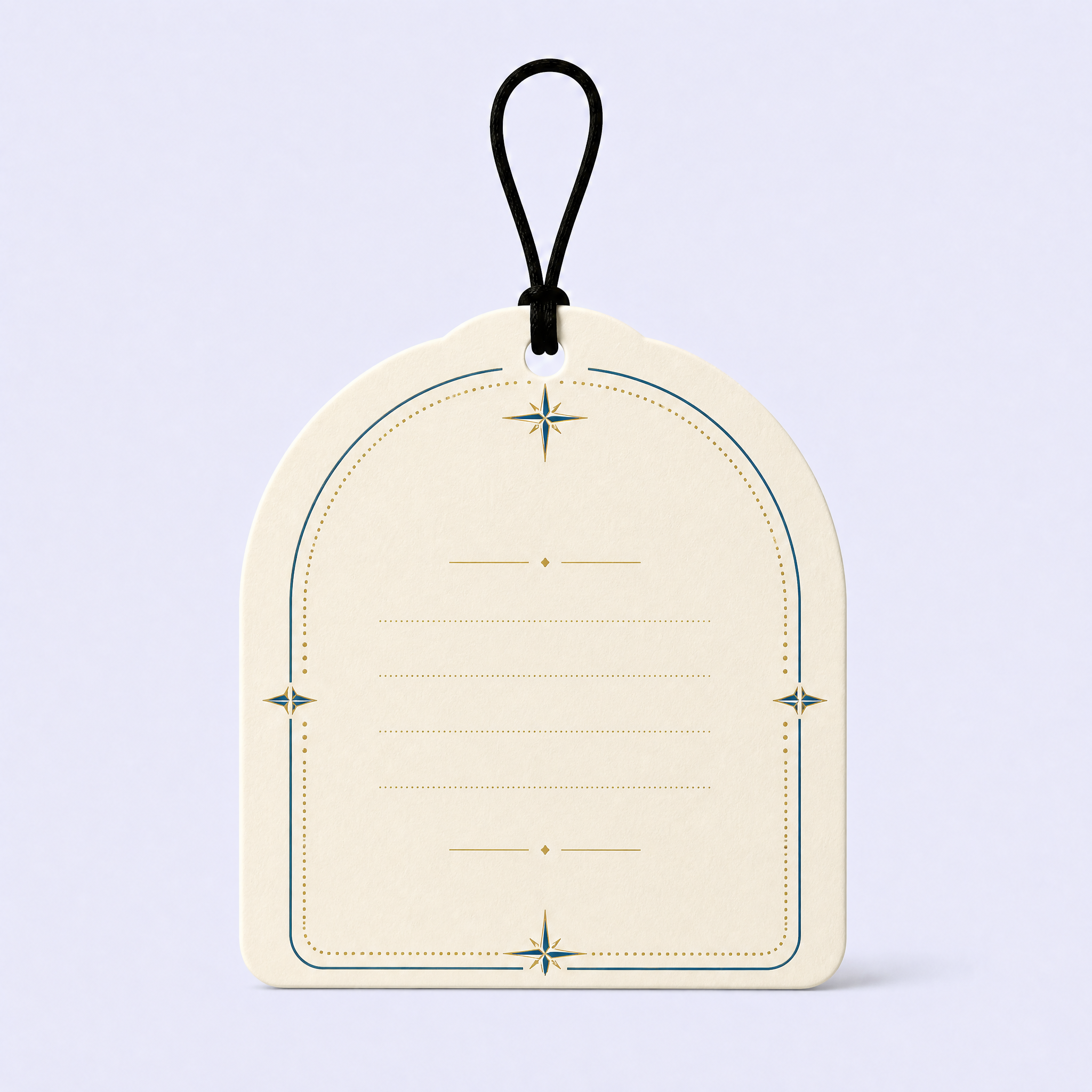 Custom Nautical Ocean Wave & Compass Car Air Freshener Wholesale · Arched Paper Scent Diffuser Hang Tag Manufacturer