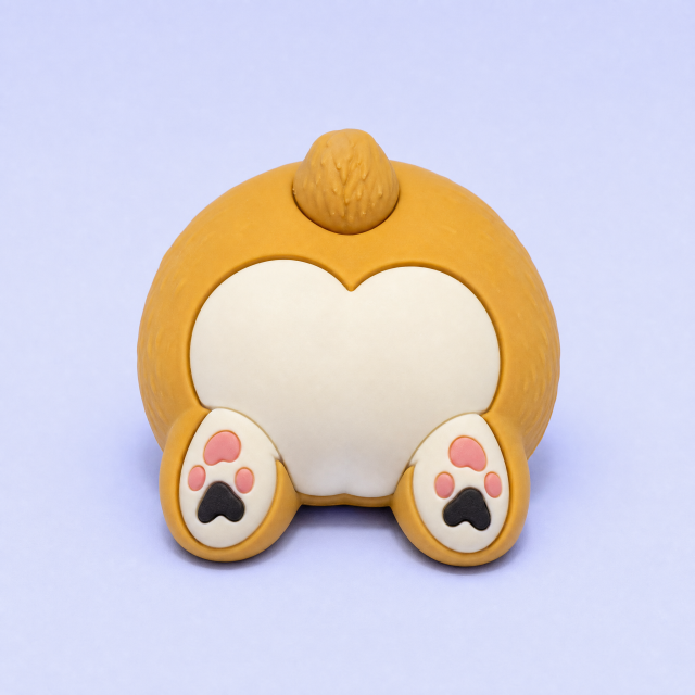 Custom 3D Soft PVC Cute Pet Butt Magnets · Fluffy Corgi Peach Bum, Shiba Inu & Dog Cat Paw Rubber Fridge Magnets Wholesale