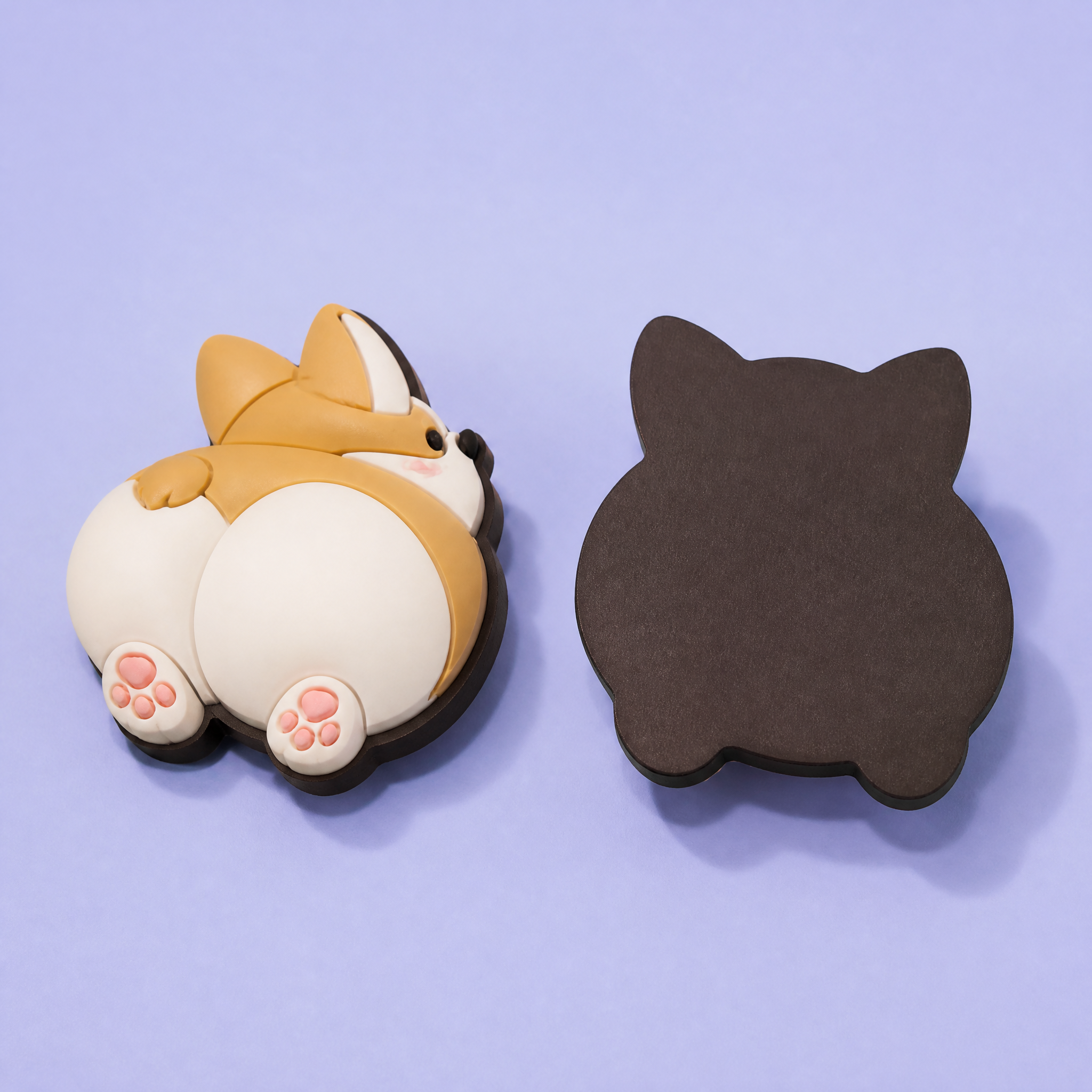 Custom 3D Soft PVC Cute Pet Butt Magnets · Fluffy Corgi Peach Bum, Shiba Inu & Dog Cat Paw Rubber Fridge Magnets Wholesale