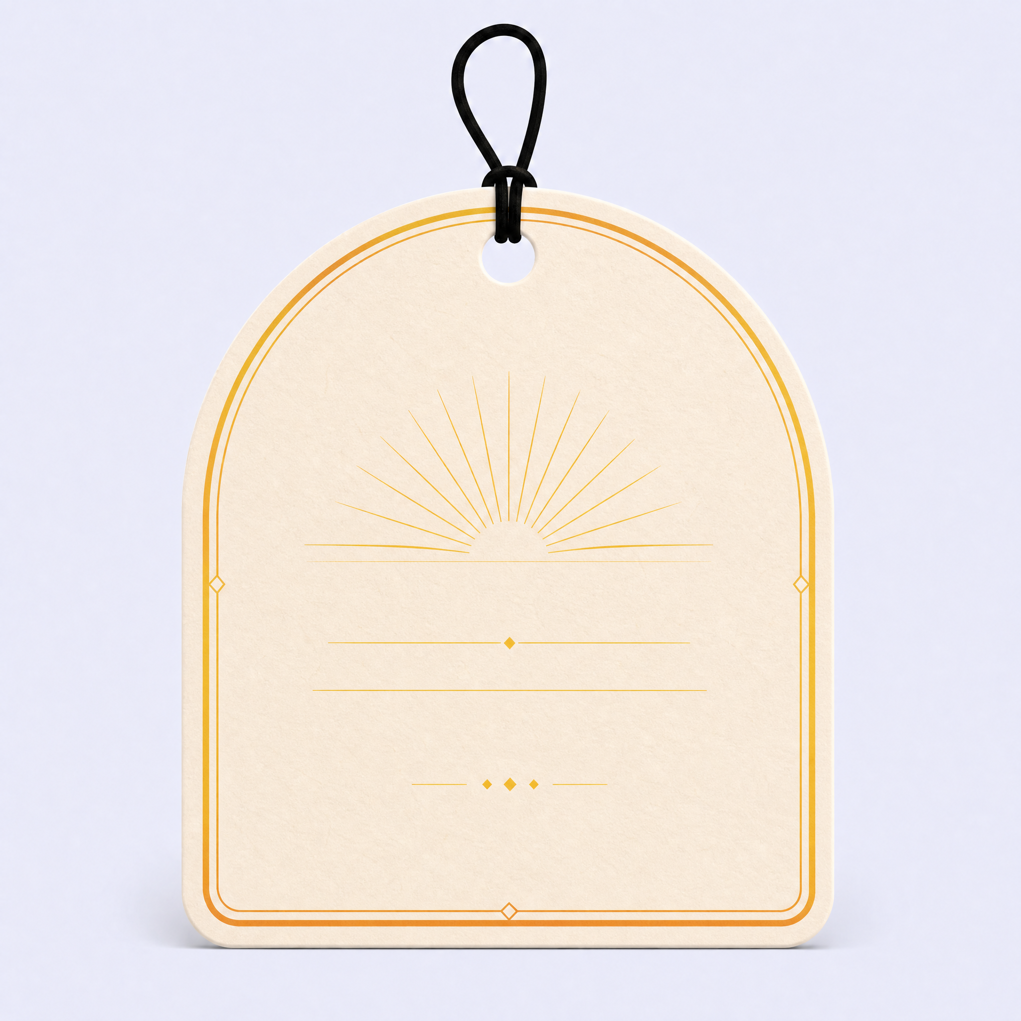 Custom Mediterranean Citrus Scented Car Air Freshener Wholesale · Arched Paper Aroma Hang Tag Card Manufacturer