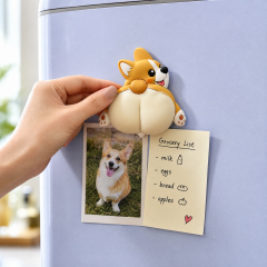 Custom 3D Soft PVC Cute Pet Butt Magnets · Fluffy Corgi Peach Bum, Shiba Inu & Dog Cat Paw Rubber Fridge Magnets Wholesale