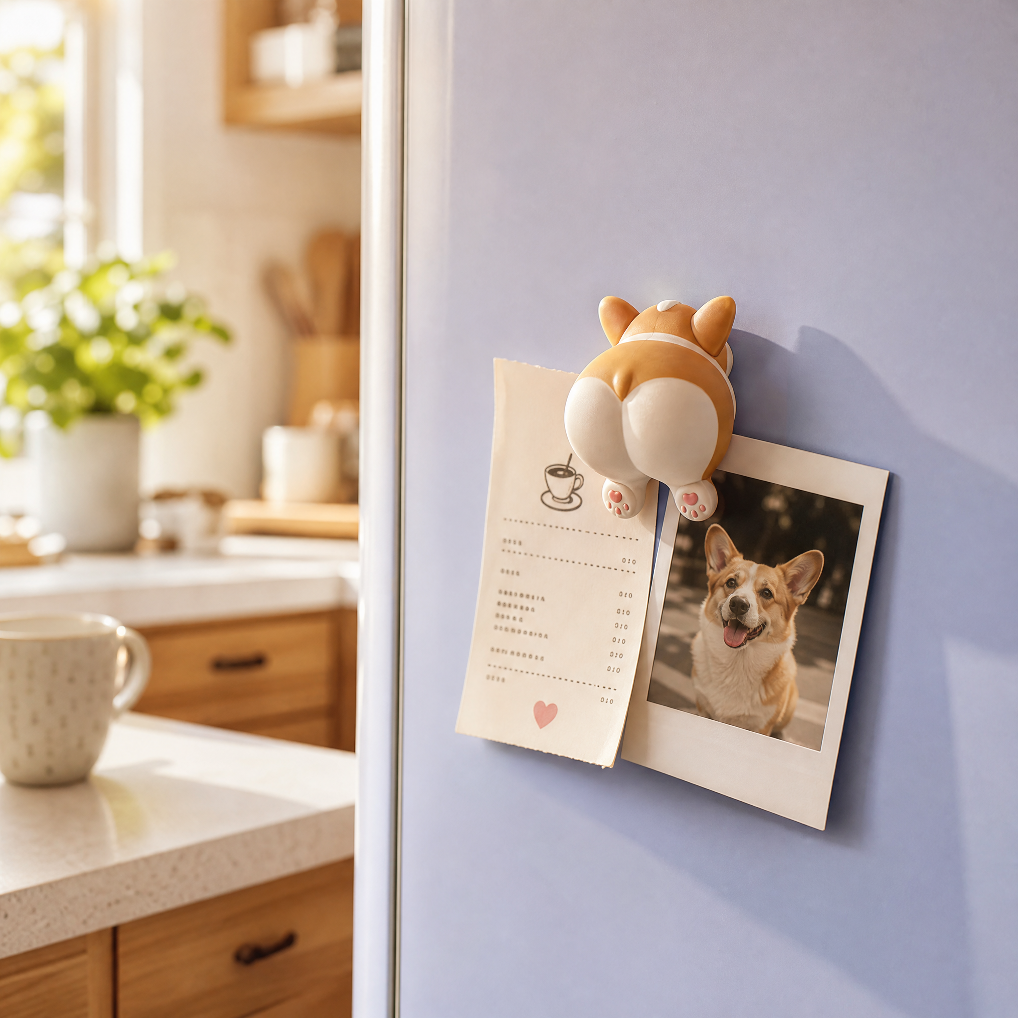 Custom 3D Soft PVC Cute Pet Butt Magnets · Fluffy Corgi Peach Bum, Shiba Inu & Dog Cat Paw Rubber Fridge Magnets Wholesale