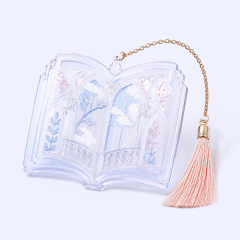 Aesthetic Laser-Carved Hollow Acrylic Bookmarks for Book Lovers & Indie Shops
