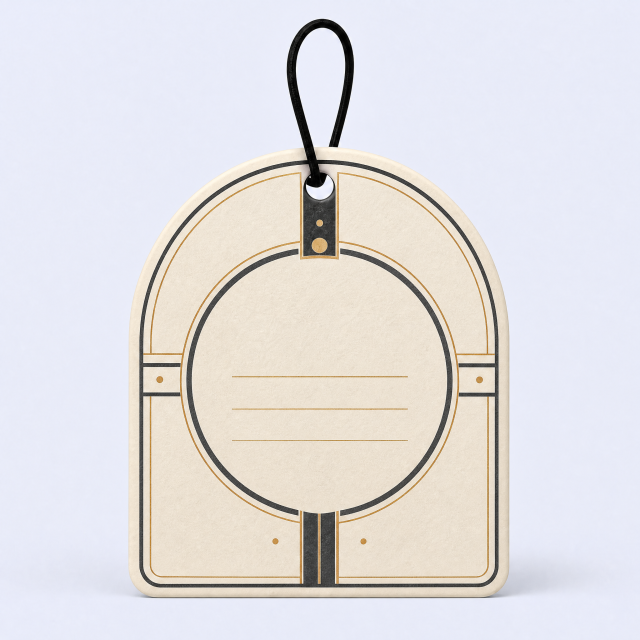 Custom Alpine Pine Forest Car Air Freshener Wholesale · Arched Woodgrain Cedarwood Scent Diffuser Hang Tag Manufacturer