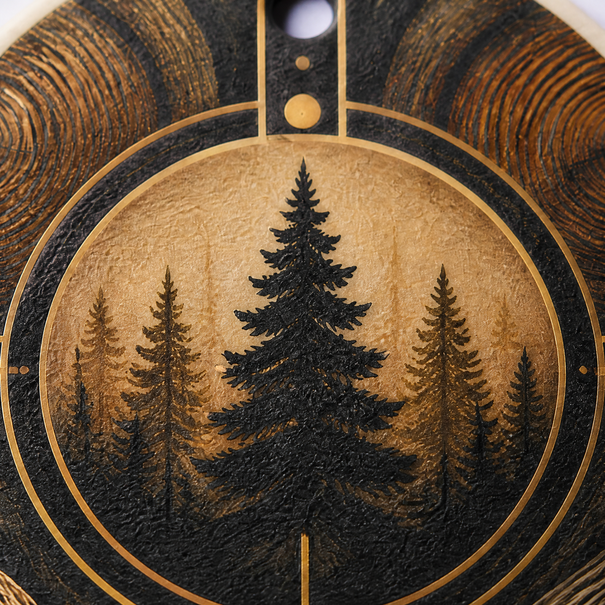 Custom Alpine Pine Forest Car Air Freshener Wholesale · Arched Woodgrain Cedarwood Scent Diffuser Hang Tag Manufacturer