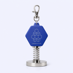 Custom Geometric Bobblehead Keychain - Spring Shaker - STANDARD GIFTS