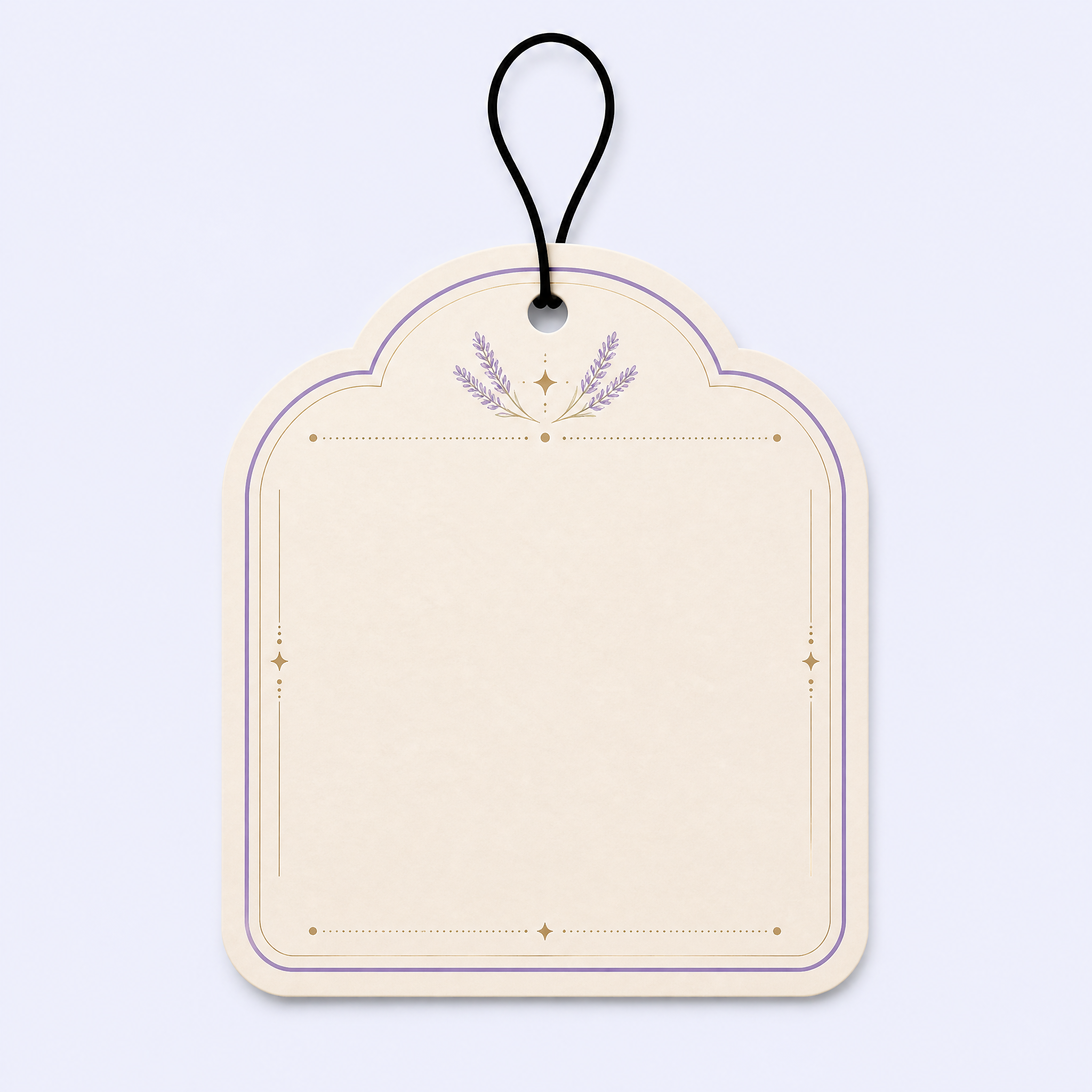 Custom Provence Lavender Car Air Freshener Wholesale · Arched Violet Sacred Geometry Scent Diffuser Hang Tag Manufacturer