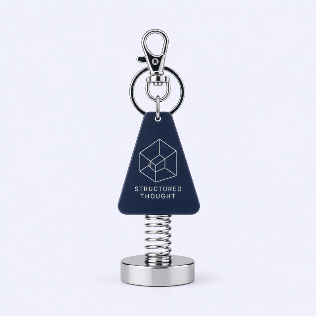 Custom Geometric Bobblehead Keychain - Spring Shaker - STANDARD GIFTS