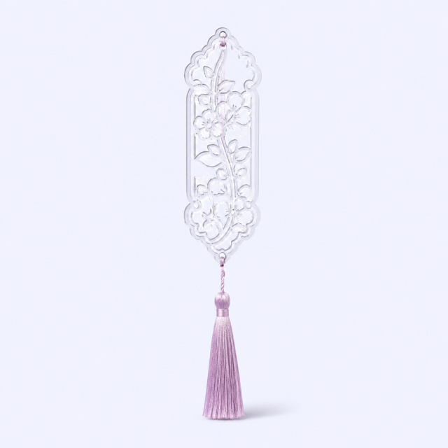Aesthetic Laser-Carved Hollow Acrylic Bookmarks for Book Lovers & Indie Shops