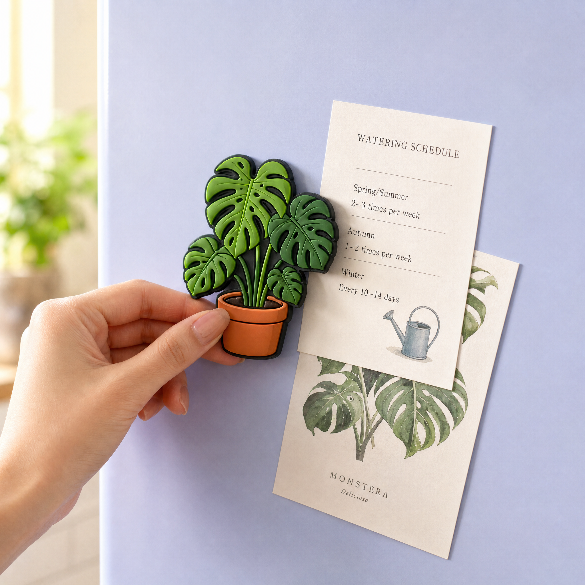 Custom 3D Soft PVC Botanical Plant Fridge Magnets · Monstera, Succulent & Cactus Potted Plant Rubber Refrigerator Magnets Wholesale