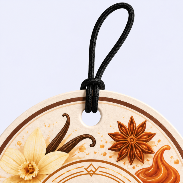 Custom Botanical Herbal Car Air Freshener Wholesale · Arched Cotton Paper Scent Diffuser Hang Tag Manufacturer