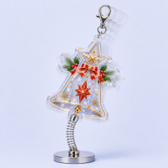 Custom Shaped Holiday Festival Acrylic Spring Bobblehead Keychain