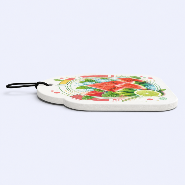 Custom Summer Iced Watermelon Car Air Freshener Wholesale · Arched Lime Mint Pop Art Scent Diffuser Hang Tag Manufacturer