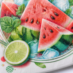 Custom Summer Iced Watermelon Car Air Freshener Wholesale · Arched Lime Mint Pop Art Scent Diffuser Hang Tag Manufacturer