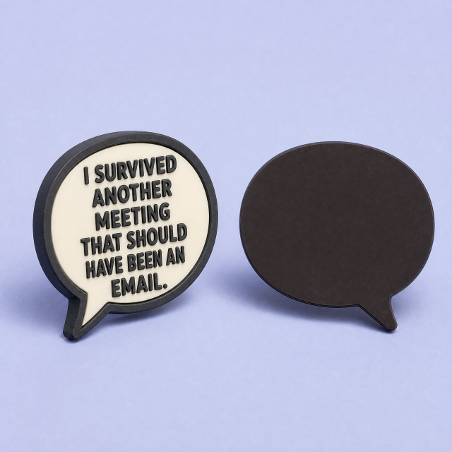 Custom 3D Soft PVC Sarcastic Office Humor Magnets · Corporate Meme, Meeting & WFH Desk Rubber Refrigerator Magnets Wholesale
